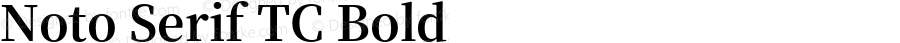Noto Serif TC Bold