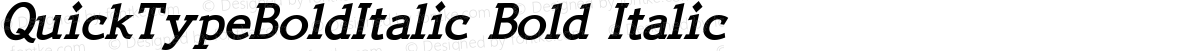 QuickTypeBoldItalic Bold Italic