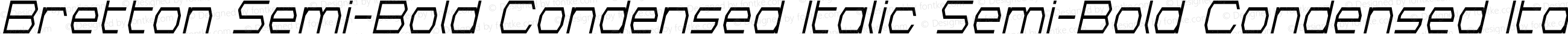 Bretton Semi-Bold Condensed Italic