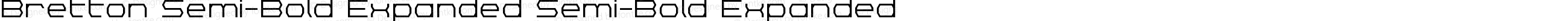Bretton Semi-Bold Expanded Semi-Bold Expanded