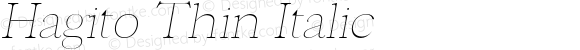 Hagito-ThinItalic