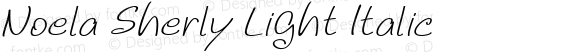 Noela Sherly Light Italic