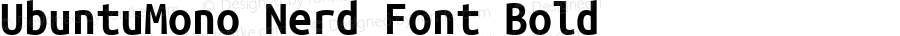 UbuntuMono Nerd Font Bold