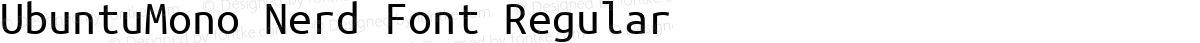 UbuntuMono Nerd Font Regular