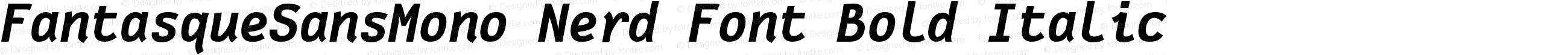 FantasqueSansMono Nerd Font Bold Italic