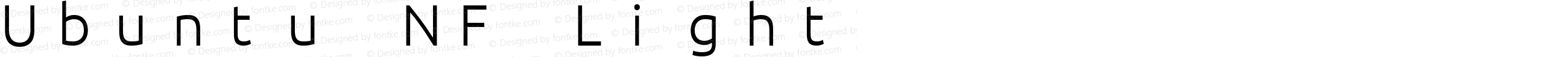 Ubuntu Light Nerd Font Complete Mono Windows Compatible