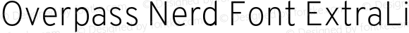 Overpass Nerd Font ExtraLight
