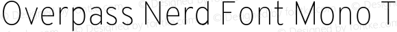 Overpass Nerd Font Mono Thin