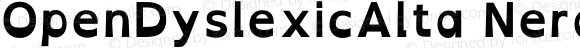 OpenDyslexicAlta Bold Nerd Font Complete Mono