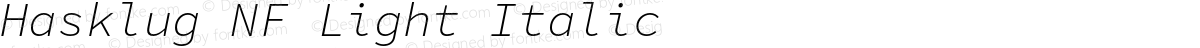 Hasklug NF Light Italic