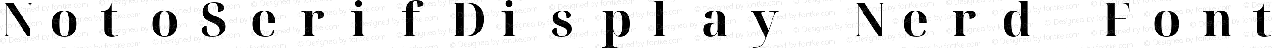 Noto Serif Display Bold Nerd Font Complete Mono