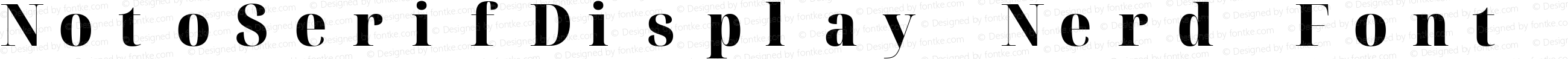 NotoSerifDisplay Nerd Font Mono SemiCondensed Black