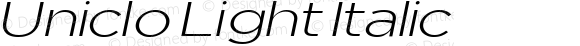 Uniclo Light Italic