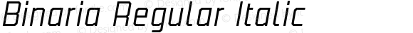 Binaria Regular Italic