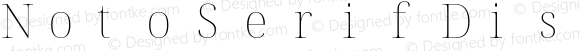 Noto Serif Display Thin Nerd Font Complete Mono