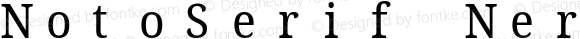 NotoSerif Nerd Font Mono SemiCondensed