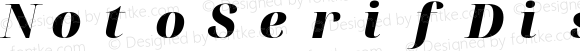 NotoSerifDisplay NF Black Italic