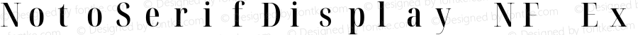 Noto Serif Display ExtraCondensed SemiBold Nerd Font Complete Mono Windows Compatible