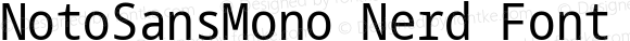 NotoSansMono Nerd Font Condensed