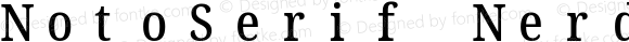 NotoSerif Nerd Font Mono Condensed Medium