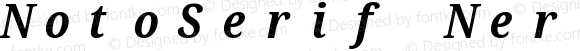 NotoSerif Nerd Font Mono Condensed Bold Italic