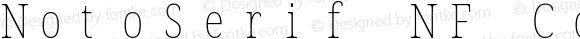 NotoSerif NF Condensed Thin