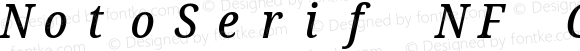 NotoSerif NF Condensed Medium Italic