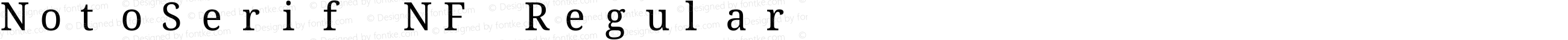 Noto Serif Regular Nerd Font Complete Mono Windows Compatible