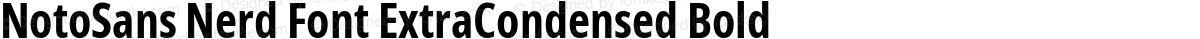 NotoSans Nerd Font ExtraCondensed Bold