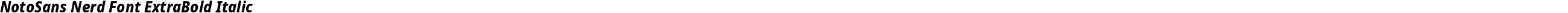 NotoSans Nerd Font ExtraBold Italic