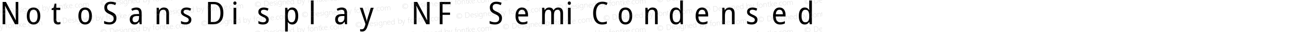 Noto Sans Display SemiCondensed Nerd Font Complete Mono Windows Compatible