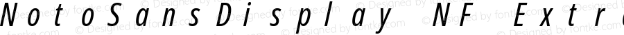 NotoSansDisplay NF ExtraCondensed Italic