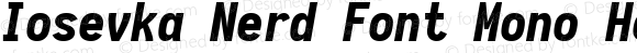 Iosevka Term Heavy Italic Nerd Font Complete Mono