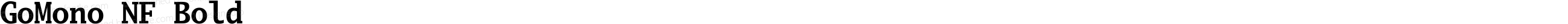 Go Mono Bold Nerd Font Complete Windows Compatible