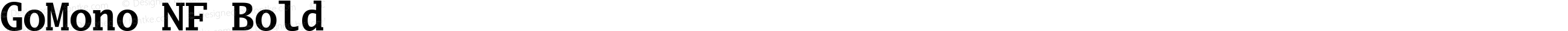 Go Mono Bold Nerd Font Complete Windows Compatible