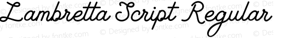 Lambretta Script Regular