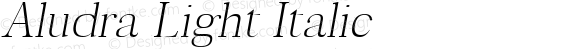 Aludra Light Italic