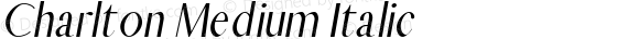 Charlton Medium Italic