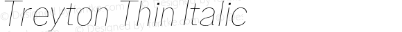 Treyton Thin Italic