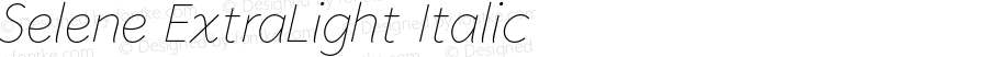 Selene ExtraLight Italic