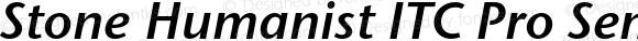 Stone Humanist ITC Pro Semi Bold Italic