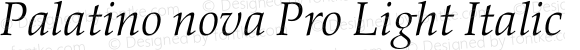 PalatinoNovaPro-LightItalic