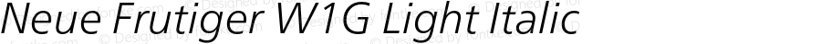 NeueFrutigerW1G-LightItalic