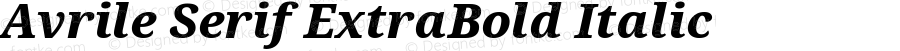 Serif ExtraBold Italic