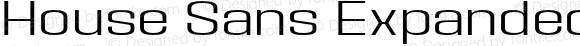 House Sans Expanded Light Version 1.000;PS 001.000;hotconv 1.0.88;makeotf.lib2.5.64775;YWFTv17