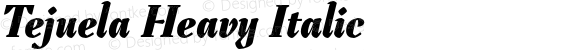 Tejuela Heavy Italic