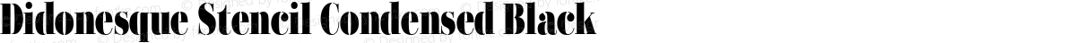 Didonesque Stencil Condensed Black