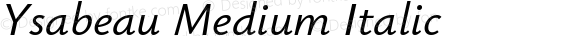 Ysabeau Medium Italic