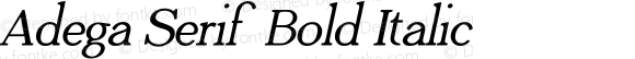 Adega Serif Bold Italic