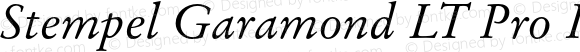 StempelGaramondLTPro-Italic